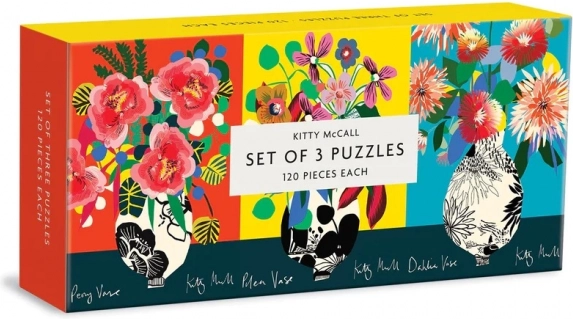 Galison Puzzleset Kitty McCall 120 Teile 3-in-1