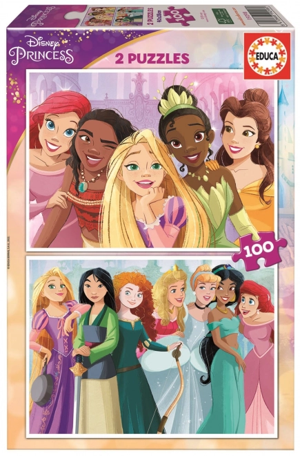 Educa Puzzle Disney Prinzessinnen 2x100 Teile