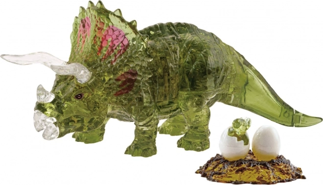 HCM Kinzel 3D Kristallpuzzle Triceratops mit Baby