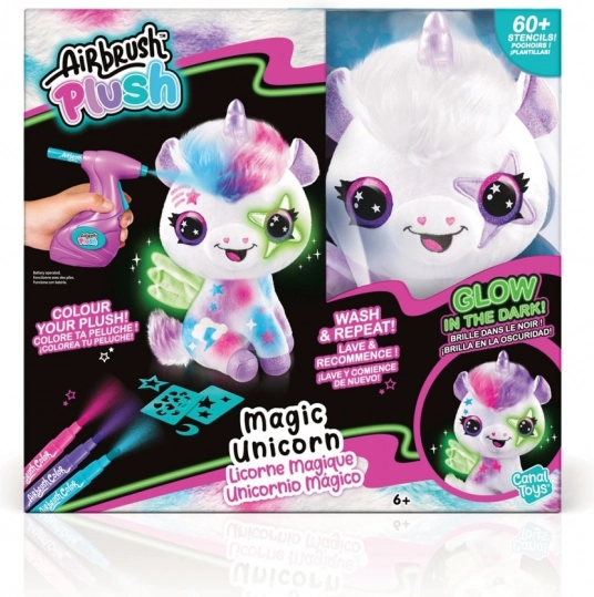 Airbrush-Studio - Magisches Einhorn, das im Dunkeln leuchtet