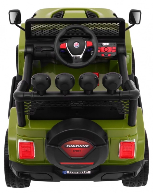 Geländewagen Raptor Drifter Grün + Fernsteuerung + Allradantrieb 4x4 + Stauraum + Langsamer Start + MP3 LED-Leuchte