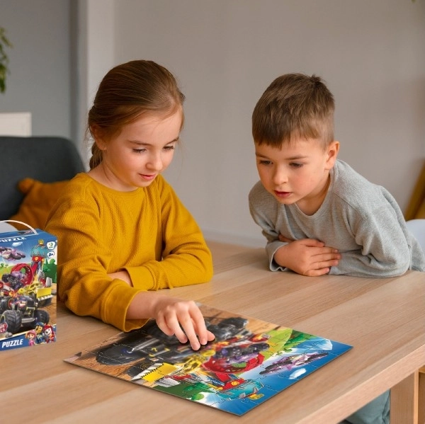 Puzzle mit Motiv der PAW Patrol: Rettungseinsatz auf Rädern
