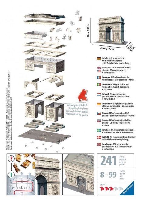 Ravensburger 3D Puzzle Triumphbogen Frankreich