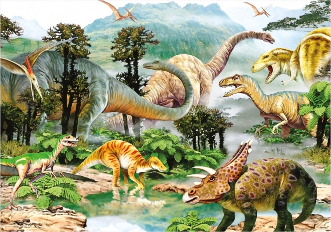 Dino Puzzle Dinosaurierwelt 100 Teile