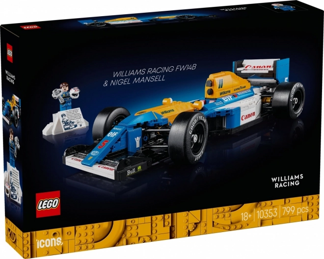 Lego Icons Williams Racing FW14B mit Nigel Mansell