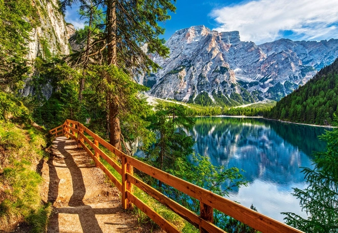Puzzle 1000 Teile Braies See Italien