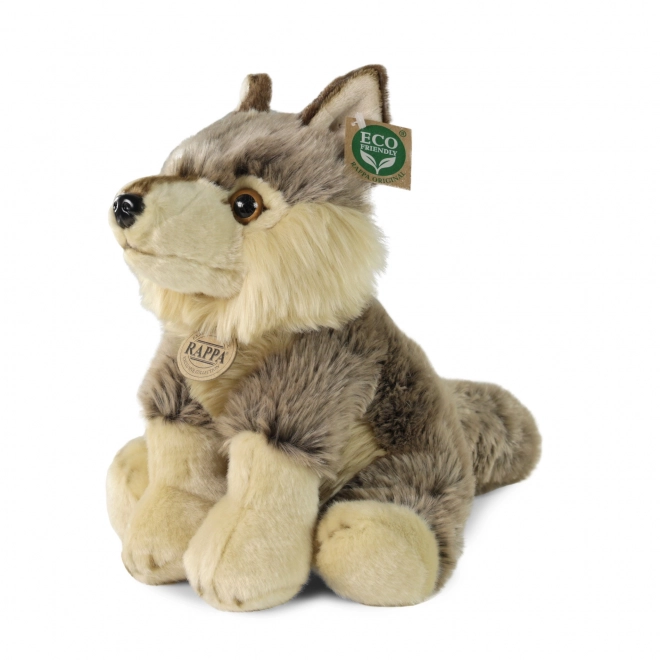 Sitzender Plüschwolf 30 cm