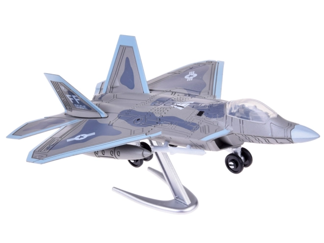 Detailreicher Bausatz des F-22 Jets