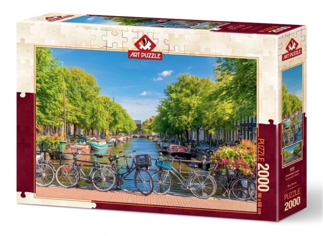 Puzzle Amsterdamer Kanal 2000 Teile