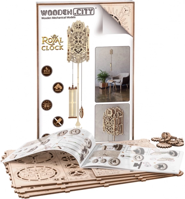Holz 3D Puzzle Königliche Uhr