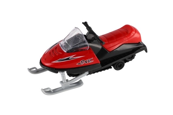 Spielzeug Schneescooter Metall/Kunststoff 13 cm, zum Aufziehen, 6 Farben