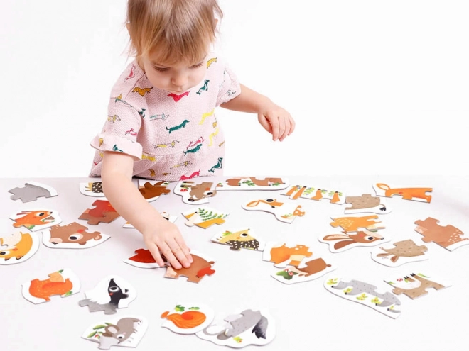 Progressive Puzzle - Waldtiere