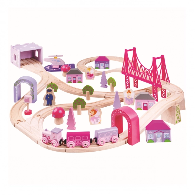 Große Holz-Prinzessin Eisenbahn Bigjigs Rail