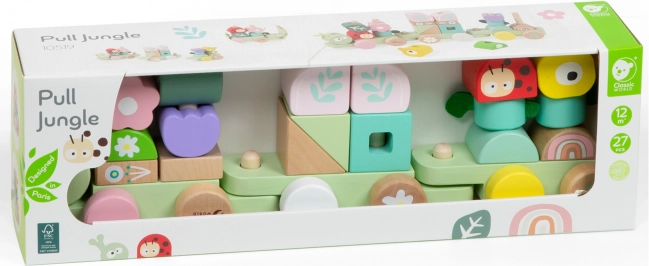 Holz-Zug Puzzle Raupe von Classic World