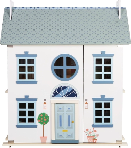 Holzpuppenhaus mit Garten und Zubehör