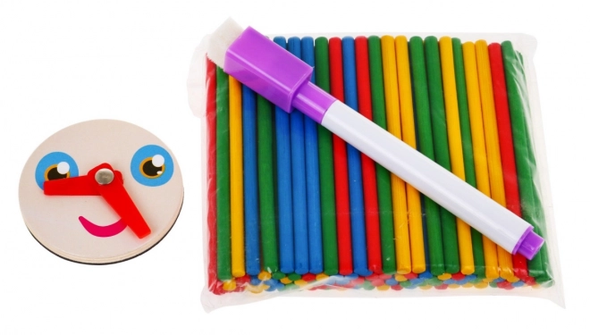 Magnetische Holztafel für Kinder - Lernspielset mit Zubehör