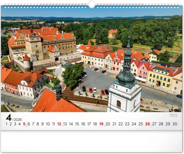 Wandkalender Panoramata Tschechiens 2026