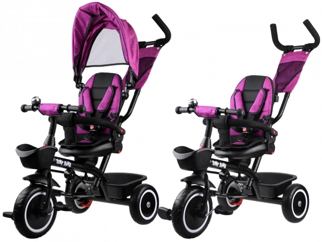 Kinder-Dreirad Tiny Bike 3-in-1 mit Verdeck – rosa