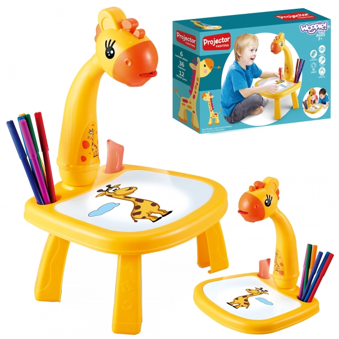 Zeichenprojektor Giraffe mit Filzstiften von Woopie