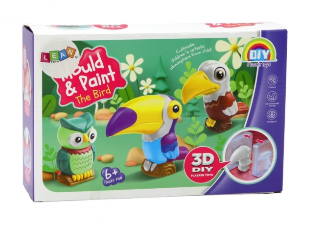 3D-Gips-Vogel-Kreativset