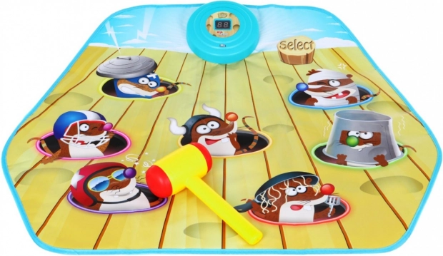 Spiel Hau-den-Maulwurf – interaktive Matte mit Hammer für Kinder ab 3 Jahren