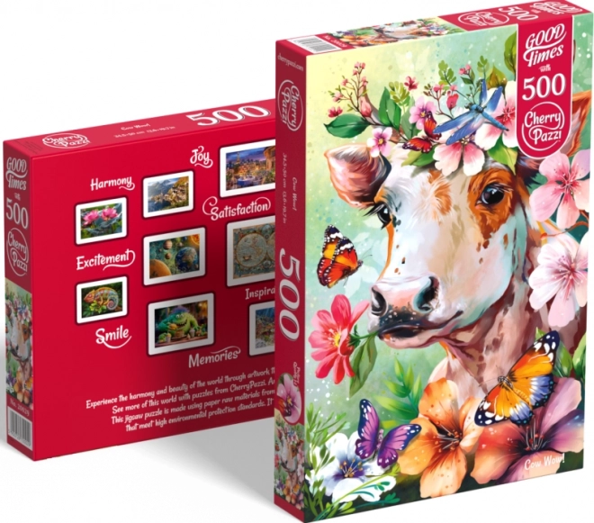 Puzzle CHERRY PAZZI Wow, Kuh! 500 Teile