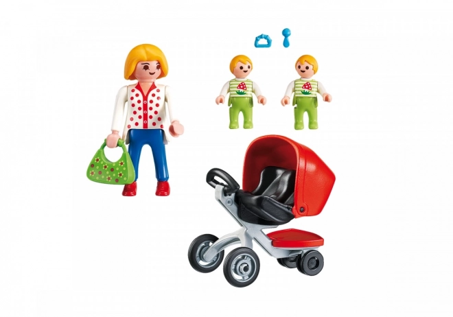 City Life Zwillingskinderwagen Set
