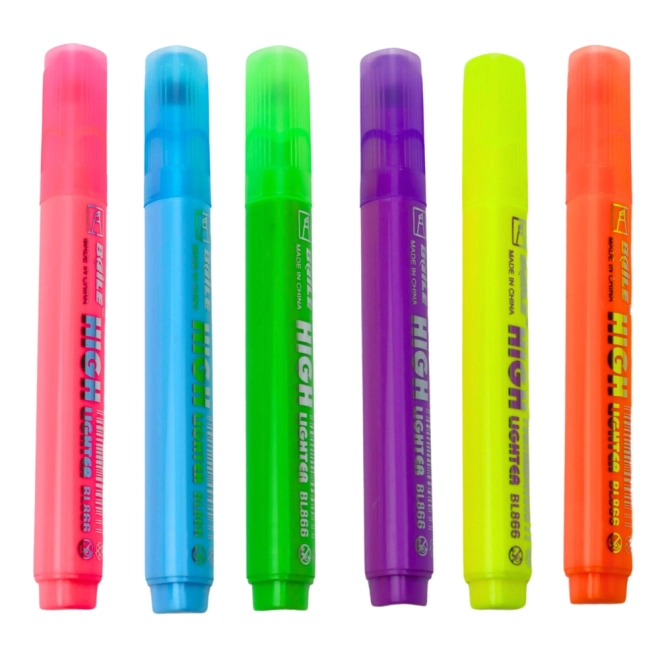 Satz Neon-Textmarker 6 Stk.