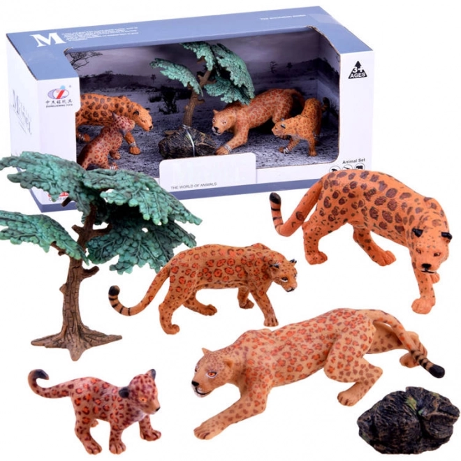 Safari-Tierfiguren Set Leopard – C