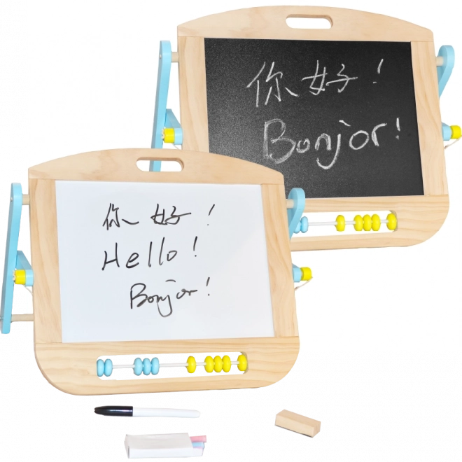 2Kids Toys magnetische doppelseitige Tischtafel mit Abakus