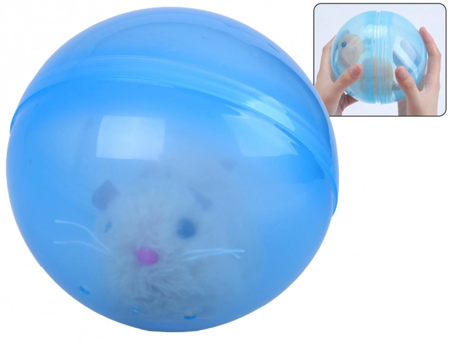 Interaktives Hamsterspielzeug in blauer Kugel für Kinder