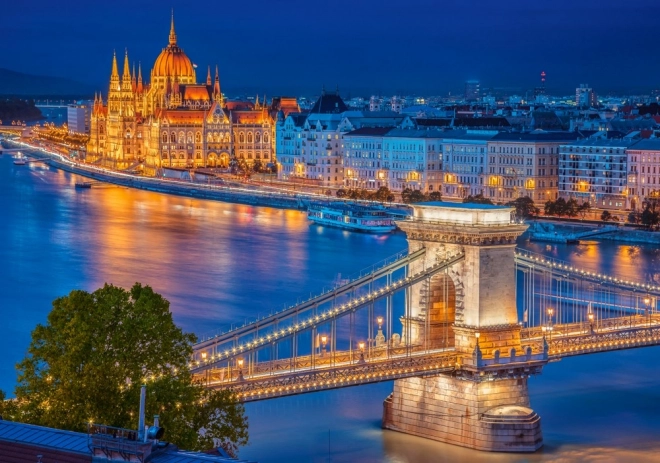 Puzzle 500 Teile Budapest bei Nacht