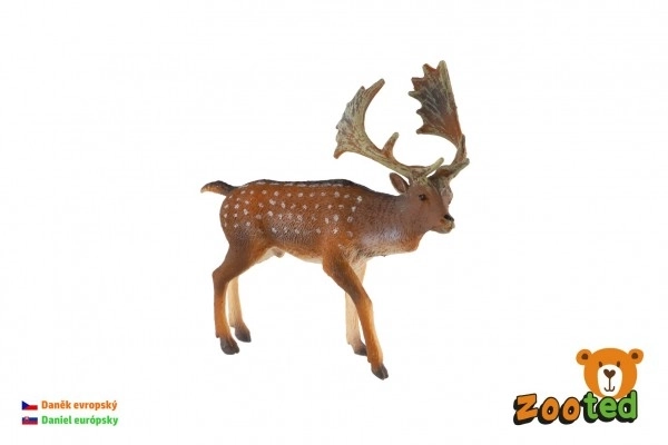 Europäisches Damwild Plastikfigur 13cm im Beutel