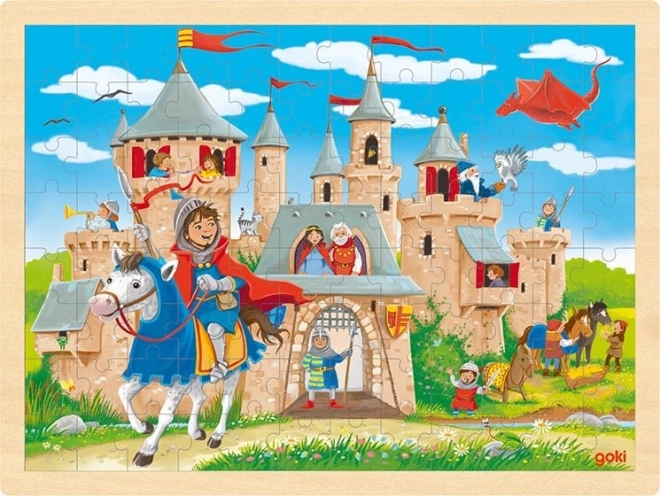 Goki Ritterburg Holzpuzzle 96 Teile