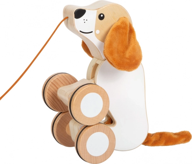 Holz-Ziehspielzeug Hund mit knisternden Ohren