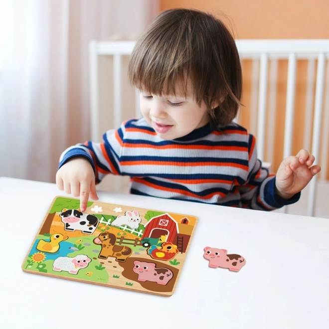 Einlegepuzzle Bauernhof für Kinder von 2Kids Toys