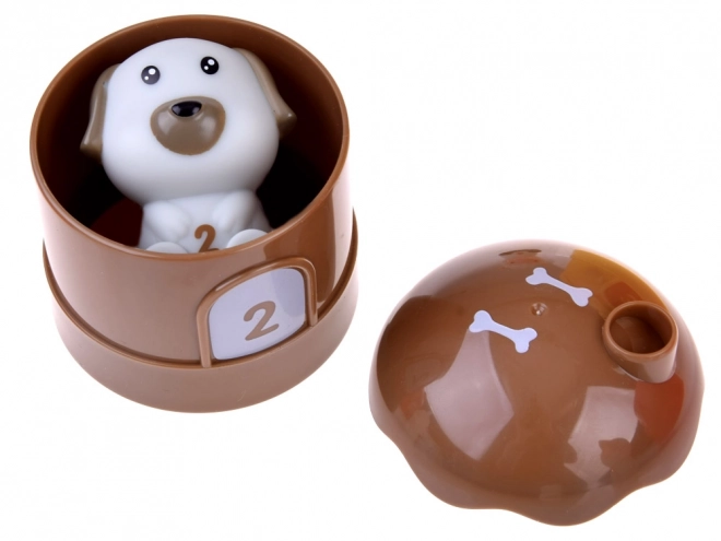 Set aus Tiergummis mit Häuschen und Zahlen