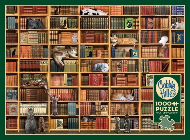 Puzzle Katzenbibliothek 1000 Teile