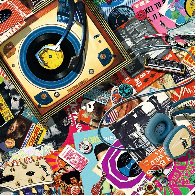TREFL Doppelseitiges Holzpuzzle In der Welt der Musik 501 Teile