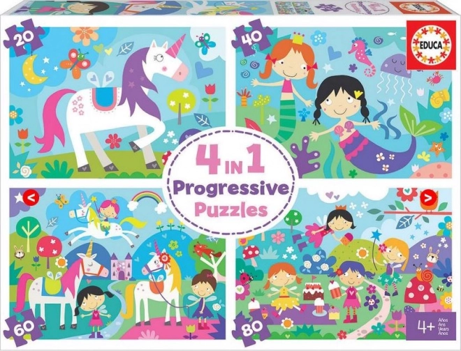 Puzzle magische Freunde 4v1