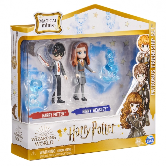 Harry Potter und Ginny mit Patroni Figuren