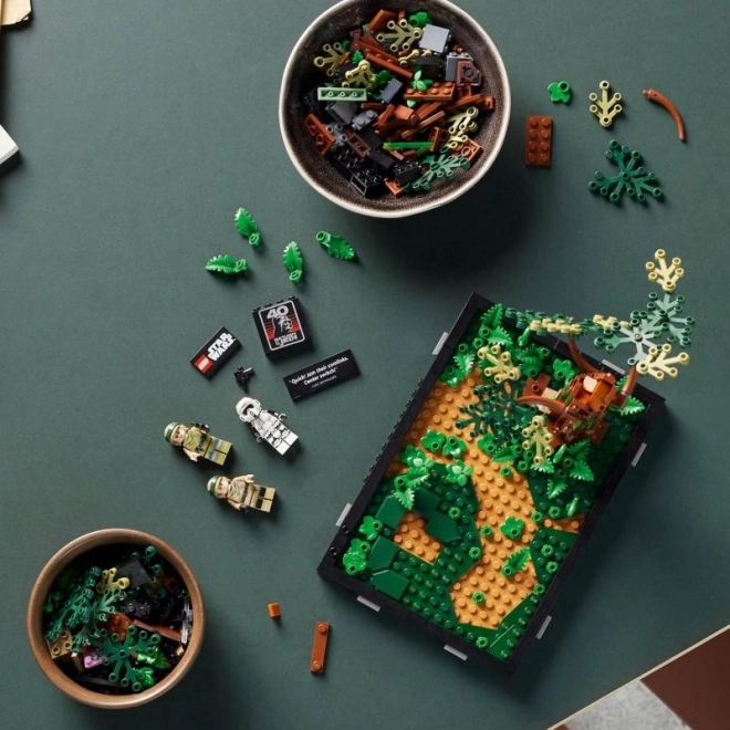 Lego Star Wars Diorama: Verfolgungsjagd auf Endor