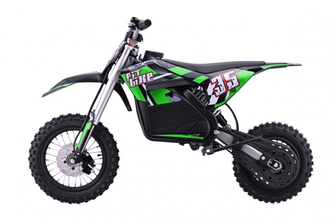 Elektrisches Motorrad Pit Bike grün