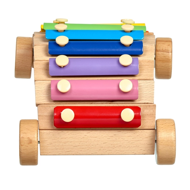 Fahrbares Spielzeug und Instrument in einem