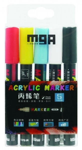 Acrylmarker Set 5-teilig