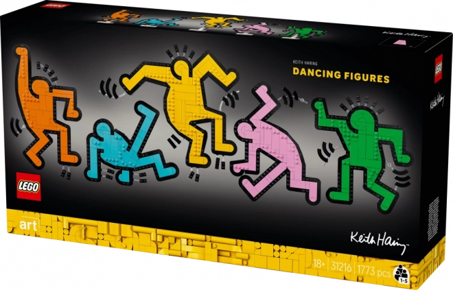LEGO Kunst Keith Haring – Tanzende Figuren