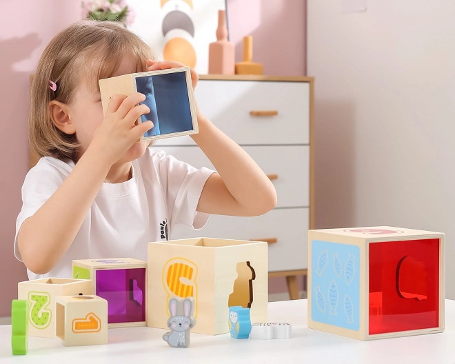 Holz Stapelwürfel für Kinder