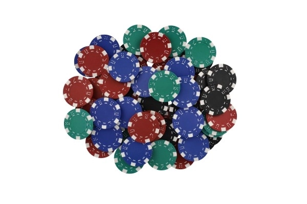 Poker-Set im Koffer mit 100 Chips, Karten und Würfeln