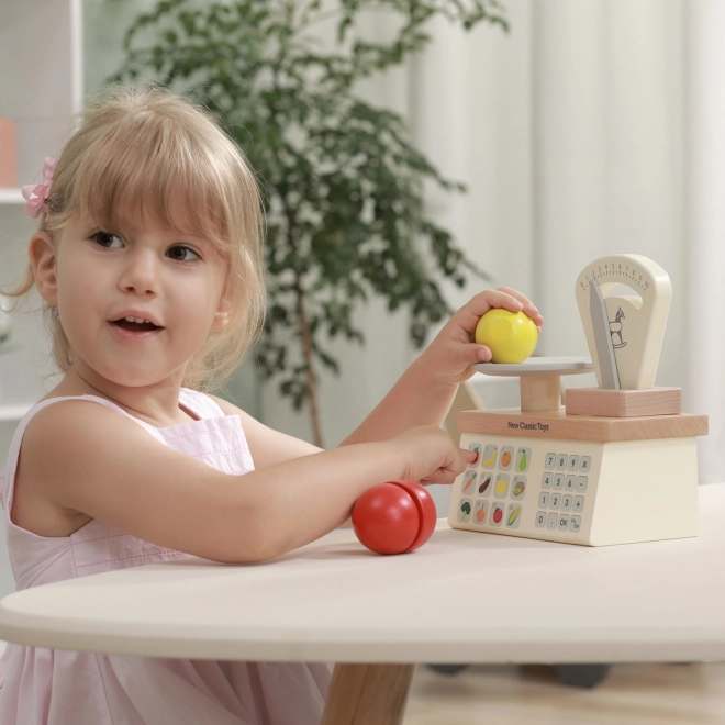 Holzspielzeug Waage für Kinder