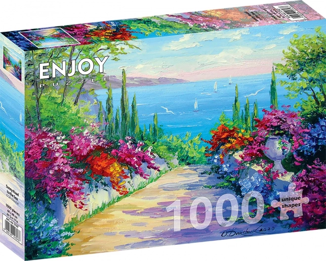 Puzzle Sonniger Weg zum Meer 1000 Teile